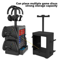 Support multifonctionnel pour disque CD Nintendo Switch Data Frog, support de jeu, rangement pour casque, compatible avec