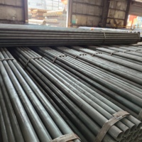 Tuyau en acier au carbone soudé ERW à joint longitudinal droit, tube en acier noir EN10219 Q235 pour la construction de structures