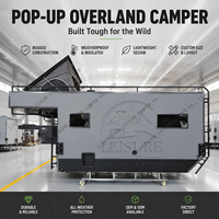 Caisse de camping tout-terrain pour pick-up à plateau plat, avec parois rigides, entièrement équipée, pour expéditions, pièces de pick-up