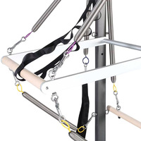 LUMINE Machine de Pilates Reformer Demi-Trapez en Aluminium Durable, Écologique, Réglable et Portable, Multifonction pour la Maison, la Gym et le Yoga