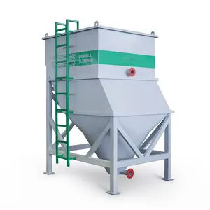 Équipement de réservoir de sédimentation à haut débit Équipement de traitement des eaux usées Réservoir de clarificateur à lamelles