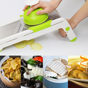 <span class=keywords><strong>Mandoline</strong></span> intelligente, trancheuse, râpe, coupe-légumes, hachoir à légumes réglable pour usage commercial et domestique - Product Image 3