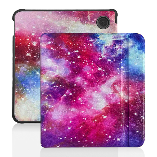 AilesTecca Case for Kobo Libra Colour 7 Inch PU Leather E-Reader Cover Shockproof Slim Stand Protective Sleeve