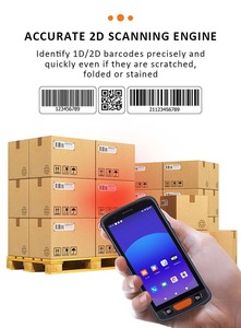 Dispositivo Móvil con Código de Barras Android PDA Industrial de 5.5 Pulgadas con Asa - Product Image 4