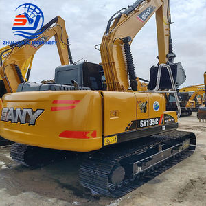 Excavatrice sur chenilles Sany SY135C d'occasion à prix abordable, 13,5 tonnes, avec moteur, modèle 2023, rapport fourni - Product Image 4
