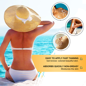 Crema Abbronzante Profonda Wiyun con Oli di Oliva, Cocco e Pinoli per il Corpo, Ideale per l'Abbronzatura in Spiaggia, Aiuta a Ottenere una Pelle Color Bronzo Grano - Product Image 4