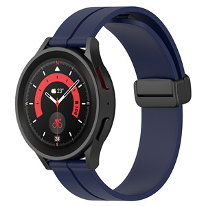 Per <span class=keywords><strong>samsung</strong></span> galaxy <span class=keywords><strong>Watch</strong></span> <span class=keywords><strong>5</strong></span> <span class=keywords><strong>Pro</strong></span> cinturino 20mm 22mm cinturino in Silicone con chiusura magnetica pieghevole cinturino orologio - Product Image 6