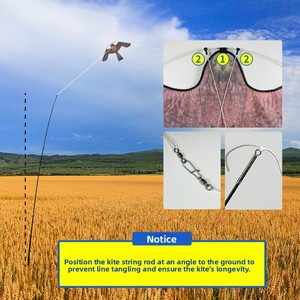 Éloigne-oiseaux écologique : <span class=keywords><strong>Cerf</strong></span>-<span class=keywords><strong>volant</strong></span> effaroucheur d'oiseaux volants, largement utilisé dans les jardins, les pelouses et les fermes. - Product Image 4