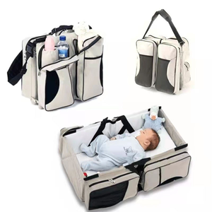 Large Capacity Mommy Baby Diaper <strong>Bags</strong> Waterproof Summer Fashion Portable Folding Baby <strong>Bed</strong> Travel <strong>Bag</strong> - Product Image 1