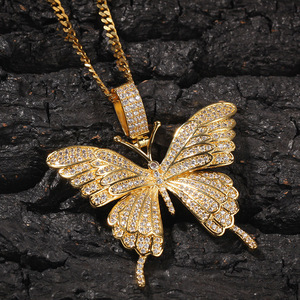 Butterfly Choker <b>Necklace</b> for Women Hip Hop Micro Paved <b>Statement</b> Fashion Jewelry - Product Image 2