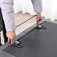 Cadre de lit électrique intelligent pliable à trois moteurs, multifonctionnel, en acier, design moderne minimaliste, fonctionnement silencieux