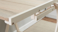 Étagère de présentation pivotante super compacte et pliable, transforme la table à manger, panneau MDF, structure en fer robuste pour 6 places, meubles de maison