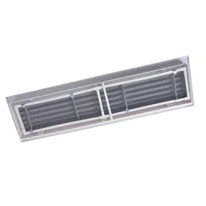 Hvac hava firar hava Grille tavan kremi kapak havalandırma Fan Coil ünitesi panjur için yuvalı difüzör hava dönüş çıkışı