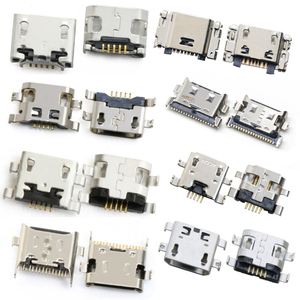 Micro USB ổ cắm 5pin SMD pin dài kim 5pin SMD vỏ đồng cổng dữ liệu sạc cổng mini USB kết nối - Product Image 2