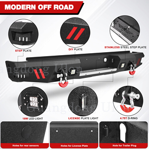 Parachoques de cabrestante delantero de ancho completo a <span class=keywords><strong>precio</strong></span> de fábrica y parachoques de paso trasero para <span class=keywords><strong>camioneta</strong></span> Chevy Silverado 2014 2018-1500, <span class=keywords><strong>camioneta</strong></span> <span class=keywords><strong>GMC</strong></span> <span class=keywords><strong>Sierra</strong></span> 1500 - Product Image 2