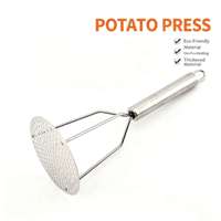 Presse-purée manuelle en acier inoxydable Tc Kitchen Tools, presse-fruits manuel, écraseur en acier inoxydable, presse-purée