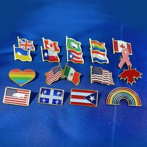 Personalized International Flag Lapel Pin Badge - Patriotic Hat Pin for Collectors, Displays, and Promotional <b>Gifts</b> - Product Image 4