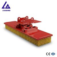 Balayeuse pour excavatrice ISO9001, balai durable de 1500 mm de largeur pour l'entretien routier et le nettoyage des chantiers