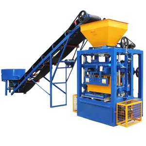 HOT sale brick making machine in Uganda / brick making machinery concrete block QT4-24