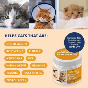 Polvo Certificado por la FDA para Gatos, Aumentador de Peso y Estimulante del Apetito de Alto Contenido Calórico, Suplemento Aprobado para Mascotas con Vitaminas y Minerales - Product Image 2