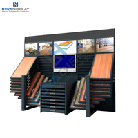 Vente d'usine, présentoir de sol stratifié sur mesure, type livre, présentoir d'échantillons de parquet pour salle d'exposition