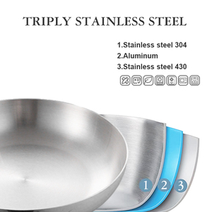 Ensemble d'ustensiles de cuisine en acier inoxydable 3 plis de style luxe professionnel 7 pièces casseroles antiadhésives 3 pièces casserole pour la cuisine - Product Image 2