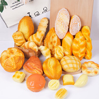 Jouets Squishy en Forme de Pain Assortis, Jouets Souples à Presser, Ensemble de Jouets Anti-Stress pour Boulangerie, Vente en Gros