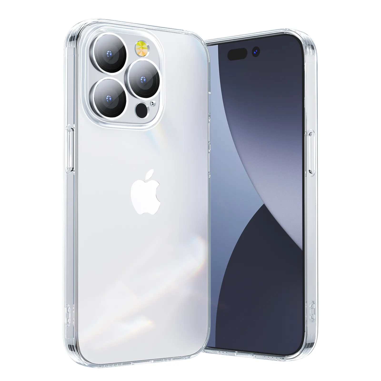 JOYROOM nuovo arrivo trasparente trasparente Tpu vetro cellulare custodia posteriore per Iphone 14 Pro Plus Max