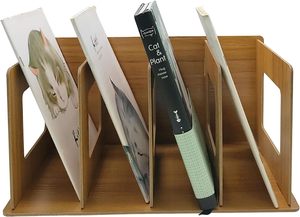 Étagère en bois créative et simple pour étudiants, organisateur de bureau, support pour <span class=keywords><strong>CD</strong></span>/<span class=keywords><strong>DVD</strong></span> et dossiers, idéal pour les voyages - Product Image 6