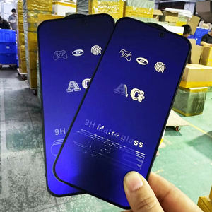 Seguridad rentable AG mate esmerilado púrpura serigrafía HD Anti-azul Amplia variedad Protector de pantalla de vidrio templado para Iphone 16 - Product Image 6