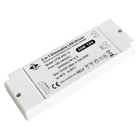 SAA DC12V 4.16A Triac Dimmable/0-10V/1-10V 5 en 1 50W Controlador de fuente de alimentación Led para tira Led