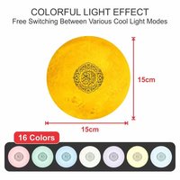 Lampu Bulan Speaker Al-Quran Model MQ1010 16GB Lampu Sentuh Kontrol Aplikasi Lengkap 114 Surah 30 Suara Qari Al-Quran