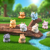 Figurines en résine de la série Pokémon : Pikachu, Psyduck, Bulbasaur – Statues mignonnes et amusantes inspirées de l'anime