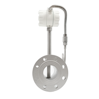 Helium Gas air Hydrogen vortex Flow Meter 4-20mA+24V Temperature and Pressure Compensation