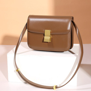 Small <b>Square</b> Leather Crossbody Purses Women Shoulder Handbags - Product Image 1