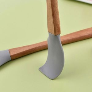 Heat Resistant Kitchen Cooking Utensils Wooden Handle <b>Silicone</b> Spatula for <b>Baking</b> Mixing - Product Image 3