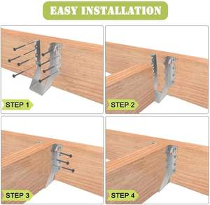 Cintre de solive de 2 po x 8 po de calibre 18 <span class=keywords><strong>pour</strong></span> solives de plancher en bois, de plancher et de <span class=keywords><strong>plafond</strong></span>. - Product Image 6