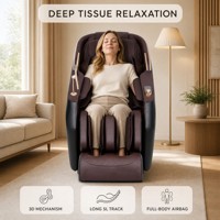 Fauteuil de massage corporel complet moderne OYEAL, zéro gravité, chauffage rapide, cuir matelassé effet diamant, pétrissage des tissus profonds, compression d'air à 360°