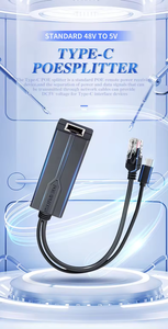 5V 2.4A Type-C Выход 100 Мбит/с POE адаптер IEEE802.3af/по стандарту POE сплиттер для камеры безопасности беспроводной маршрутизатор монитор - Product Image 2