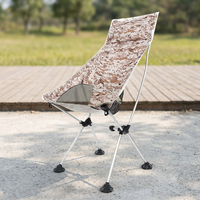 Chaise lune moderne pliable en aluminium à dossier haut, capacité 120 kg, portable pour camping et randonnée en extérieur, idéale pour les parcs