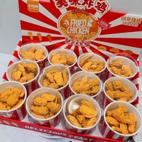 Venta caliente original estilo cubo familiar Borrador de pollo frito lindo estudiante suministros de papelería simulación Borrador de ala de pollo