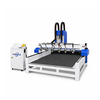 Máquina de Tallado CNC 3D de Múltiples Husillos Jinan Mosencnc, Husillo de 5.5KW, Mesa de Trabajo de 1250x2500mm, Garantía de 2 Años, Hecho en China