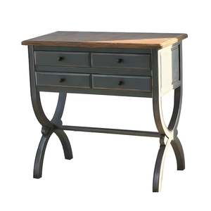 <span class=keywords><strong>Tavolino</strong></span> nordico Country <span class=keywords><strong>in</strong></span> <span class=keywords><strong>legno</strong></span> massello con gambe tornite e mezza luna <span class=keywords><strong>per</strong></span> soggiorno - Product Image 3