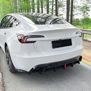 Accessoires extérieurs pour Tesla Model 3 2024+ : Lame de pare-chocs arrière, séparateur, diffuseur, spoiler, protection de pare-chocs, kit carrosserie - Product Image 3