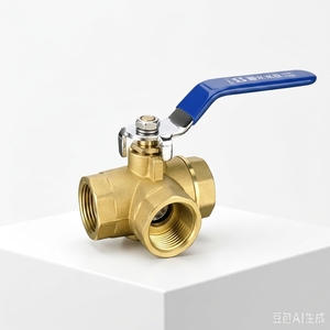 Vanne à trois voies en laiton, conception à passage plein, pour applications de chauffage <span class=keywords><strong>solaire</strong></span> et CVC, MOQ 1 pièce - Product Image 1