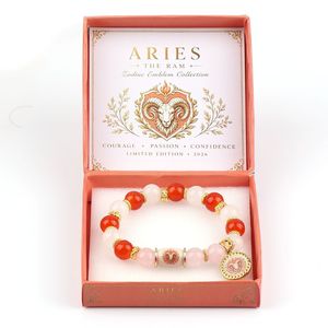 Pulsera <span class=keywords><strong>con</strong></span> cuentas de la serie Zodiac, 12 constelaciones, colgante de oro <span class=keywords><strong>con</strong></span> piedra natural, joyería para muñeca para mujer, accesorio de cumpleaños <span class=keywords><strong>con</strong></span> caja de regalo - Product Image 6