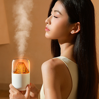 Nouveau Design Humidificateur Volcan 300ml pour Maison et Chambre, Diffuseur d'Huiles Essentielles USB Coloré, Humidificateur de Bureau Silencieux