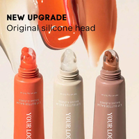 Gloss à lèvres à base de plantes personnalisé été 2025, rouge à lèvres hydratant longue durée avec soin des lèvres lisse, baume à lèvres brillant pour un usage quotidien