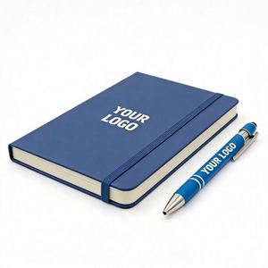 Wholesale Custom Logo Printed <b>A5</b> A6 Notebook Elastic Strap Promo Business Gift <b>Diary</b> Notepad Note Book PU Leather Notebook - Product Image 1