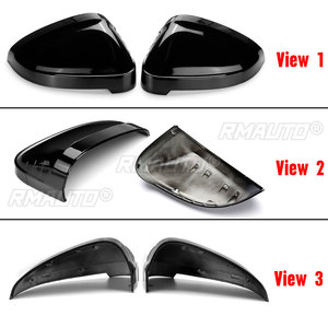 1 Pair Car Rearview Mirror Cover Side Wing Protect <b>Frame</b> Covers Trim Shell for Audi A4 B9 S4 <b>A5</b> S5 RS5 2016-2022 - Product Image 2